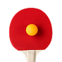 Racchetta da ping pong con logo Coolzino